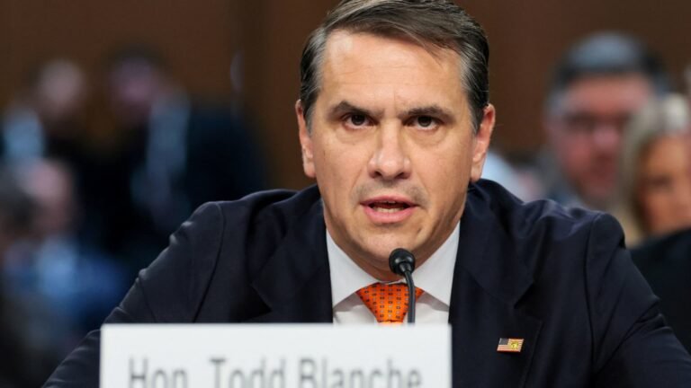 Todd Blanche defends FBI’s Patel at attorney general nomination hearing