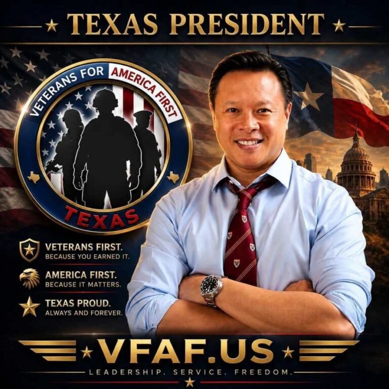 Veterans for America First (VFAF) Announces Nick Tran as Texas State Chapter President — Veterans for America First