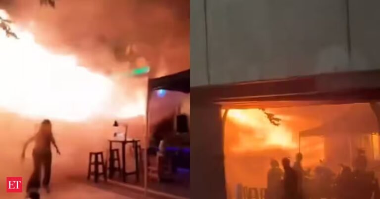 Bangkok pub fire video: Watch how the inferno spread through crowded music venue in seconds