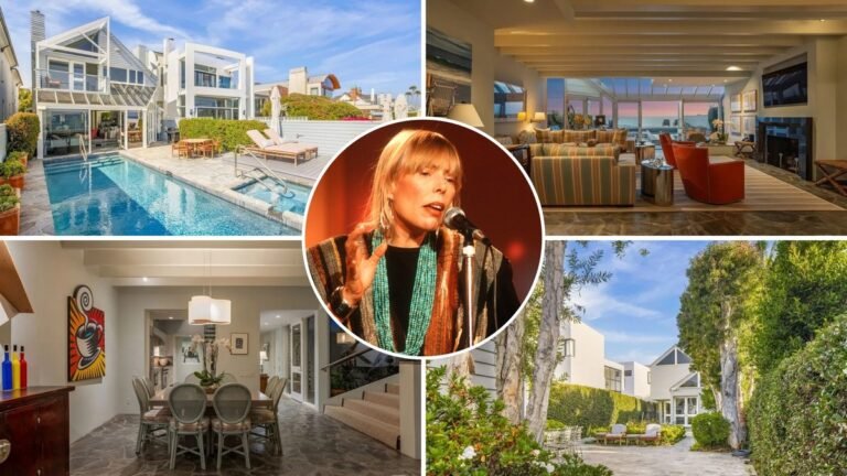 Joni Mitchell’s Former Malibu Beach Retreat Hits the Market for $27 Million