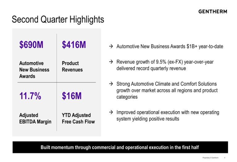 Gentherm Q2 2026 slides: record revenue drives guidance raise