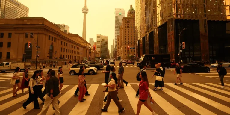 Canadian Wildfires Bring Smoke, Yellow Skies to US Cities: Photos