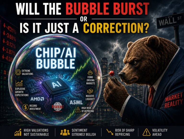 The chips and AI continue the moves lower as gains are eroded.