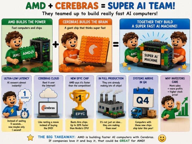 AMD and Cerbras form a partnership that makes chips faster and more efficient.