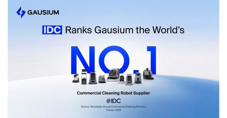Gausium Ranked World’s No.1 Commercial Cleaning Robot Supplier by IDC, Shifting From Flagship Wins to Scalable Growth