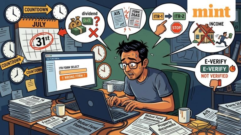 ITR filing 2026: Avoid these 5 costly mistakes before the July 31 deadline