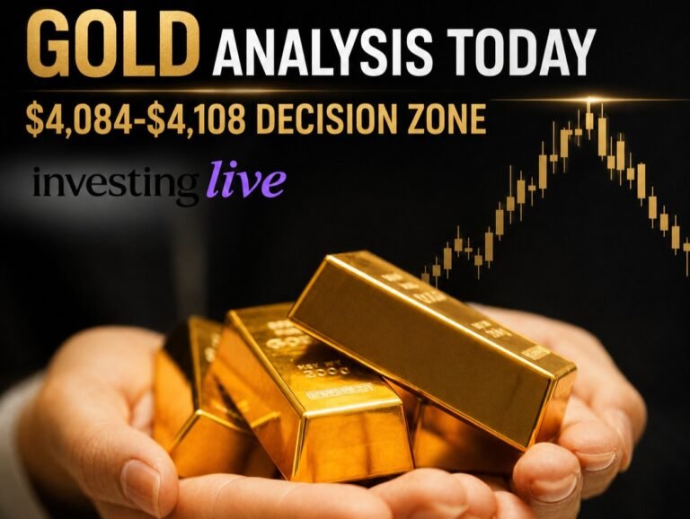 Gold price analysis today: Futures retreat from $4,119 as a new decision zone forms