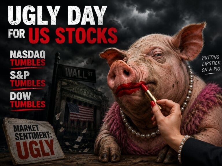 It was an ugly day for US stocks.