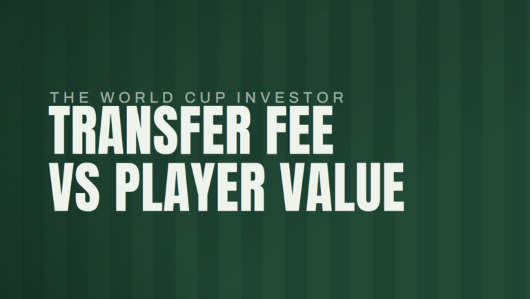 The World Cup Investor, Part 8: Transfer fee vs player value