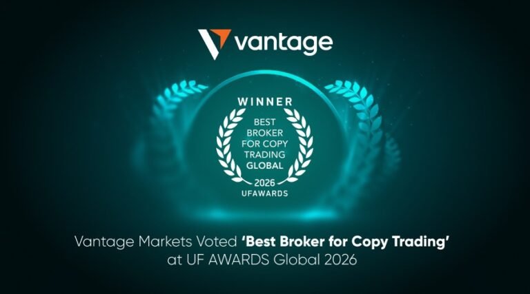 Vantage Markets Voted ‘Best Broker for Copy Trading’ at UF AWARDS Global 2026