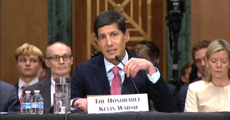Warsh defends ethics record, AI productivity boom in tense Senate hearing