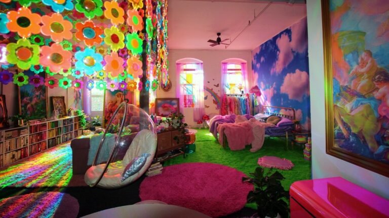 ‘I Rented a Bland, Beige Studio—and Turned It Into a Rainbow Paradise’
