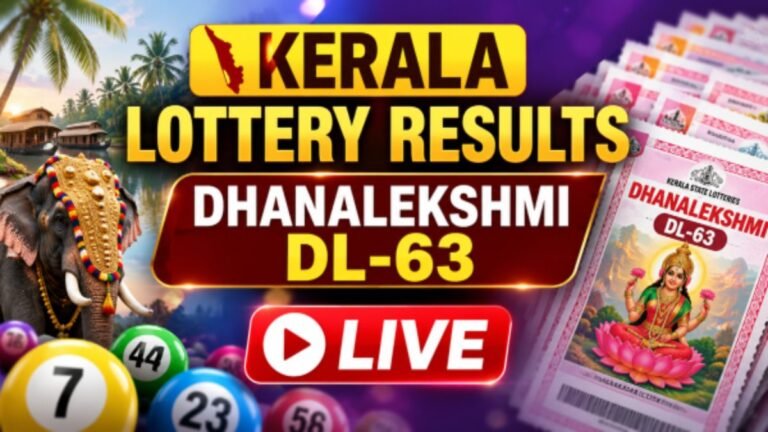 Kerala Lottery Result Today, 29 July 2026 LIVE: Dhanalekshmi DL-63 Wednesday Weekly Draw Winners List for Rs 1 Crore Prize
