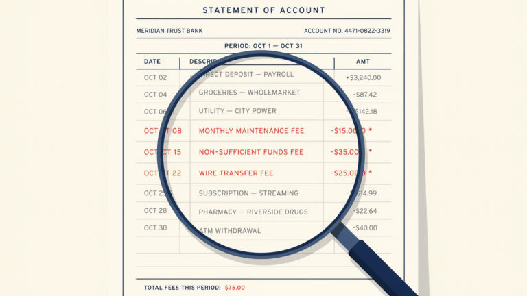 Bank Fees Add Up – How to Find Out What You’re Paying and Stop