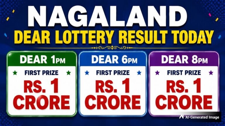 Nagaland Dear Lottery Result Today 11.7.2026 1 PM 6 PM 8 PM | Lottery Sambad LIVE; Check Full Winners List