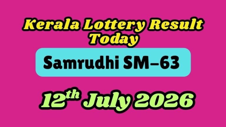 Kerala Lottery Result Today, July 12; Samrudhi SM-63 Results OUT; Check Winners For Rs.1 Crore First Prize & Claim Process