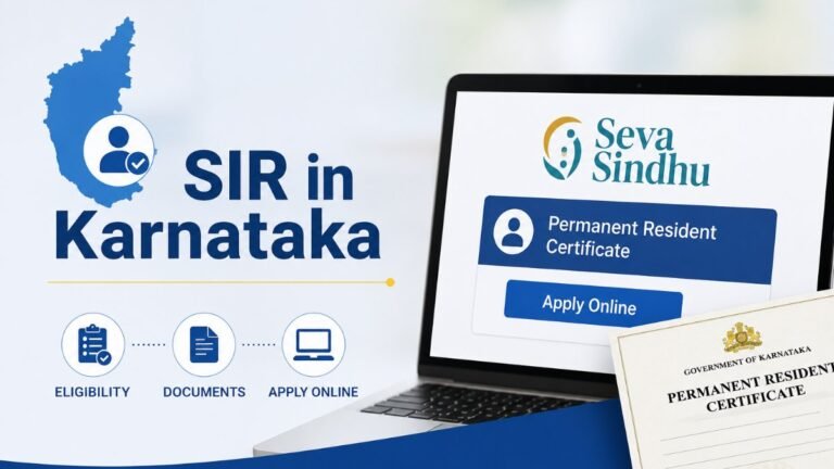 SIR in Karnataka: How to Apply for Permanent Resident Certificate via Seva Sindhu; Check Eligibility & Documents