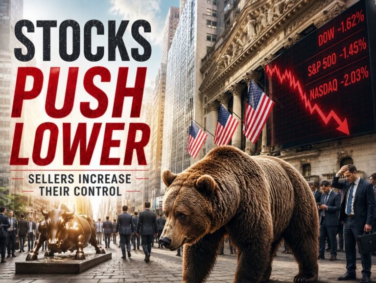 NASDAQ index leads the stocks to the downside