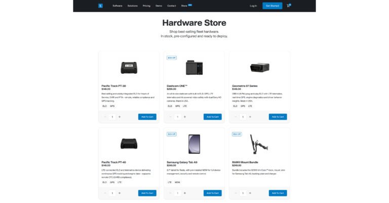Trucking Hub Launches Fleet Hardware Store for Trucking Companies