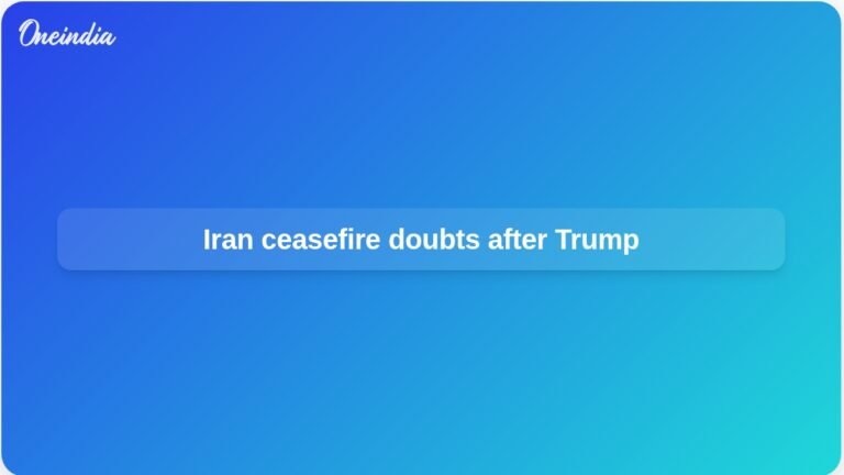 Trump Iran ceasefire doubts as US strikes continue and Hormuz tensions rise