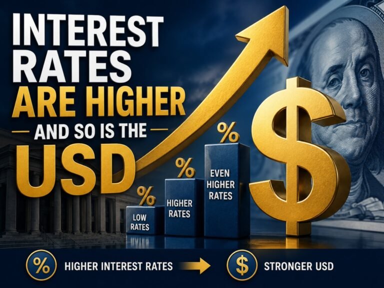 US yields are pushing to new highs and along with it the US dollar