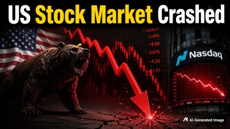 US Stock Market Crashes As Oil Boils Above 101: Dow Jones, Nasdaq Fall 500-600 Pts, S&P 500 Down 91 Pts; Tech Stocks Top Losers
